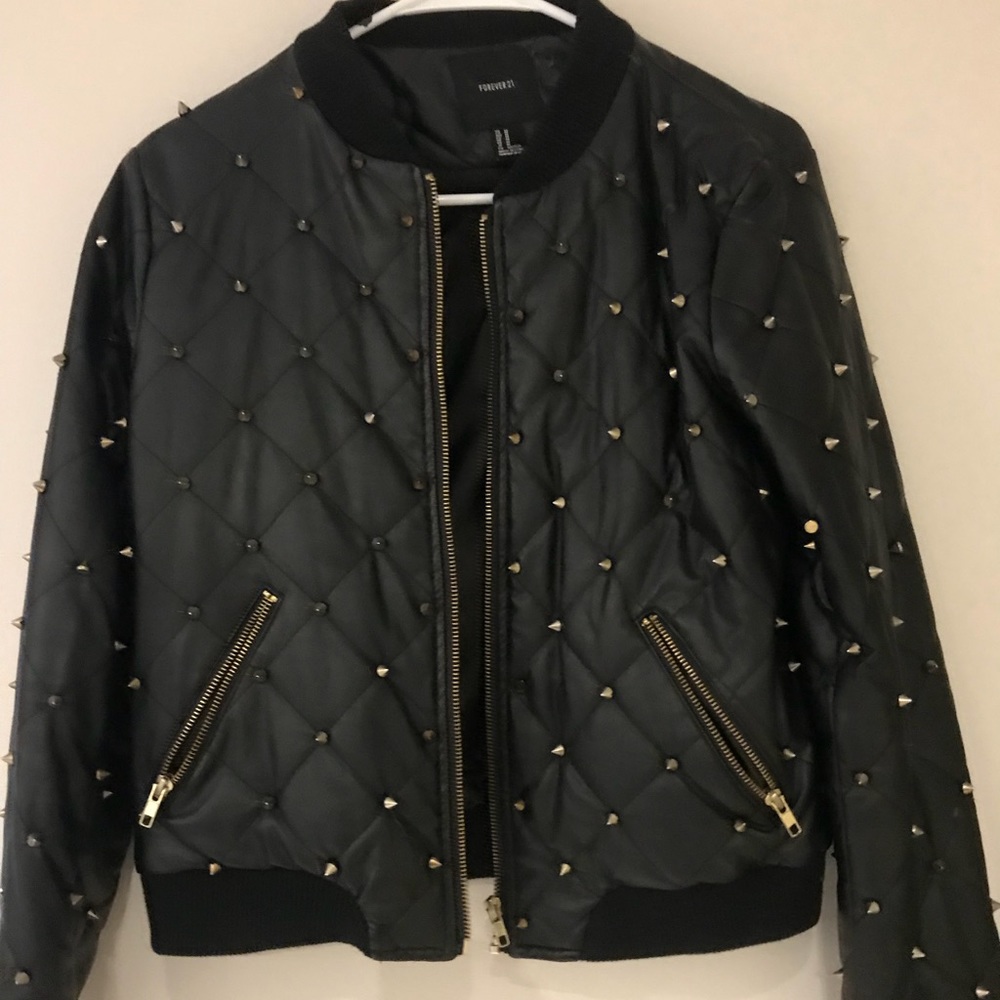 Leather Stud Jacket.